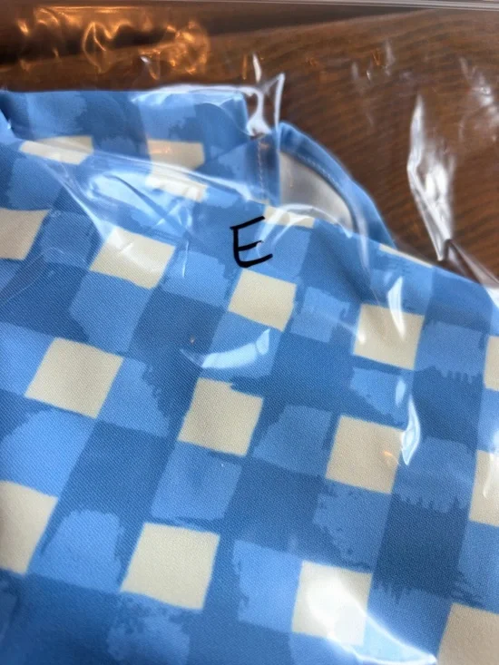 STS sail to Sable Blue and White Gingham Ruffle Sleeve Dress size 6 New with Tag - Picture 11 of 11